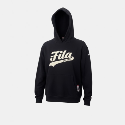 Fila Heritage Ανδρικό Μαύρο Φούτερ με Κουκούλα | Pre Owned
